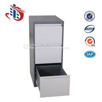Office Staff KD Structure 3 Drawers A4 Folder Metal File Cabinet photo-3