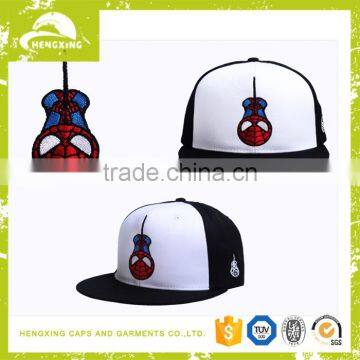 5 Panel Snapback Print Foam Flat Bill Mesh Trucker Hat