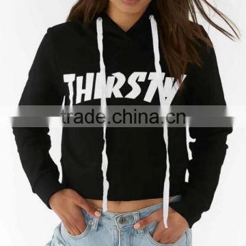 Runwaylover 141 2017 Ladies Fashion Short Style Printed Hoodie