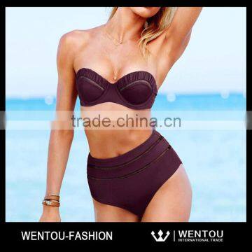 Wholesale High Waist Retro Boho Bikini photo-2
