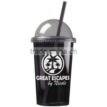 USA Made 20 oz Single Wall Acrylic Tumbler With Dome Lid And Straw - BPA/BPS-free and Comes With Your Logo photo-6