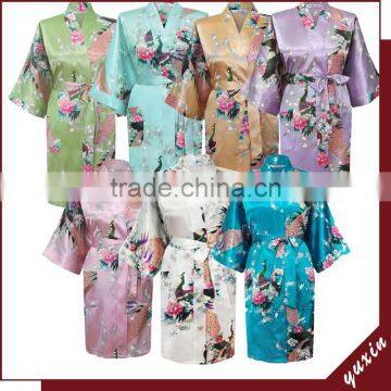 silk robes turkey Stock Woman Sleepwear / Kimono Bathrobe KS0001