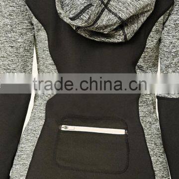 Guangdong Wholesale Custom T-shirt Contrast Color Hoodie Sweatshirt Women photo-5