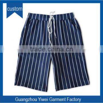 Printed men stripe swim stripe trunks wholesale