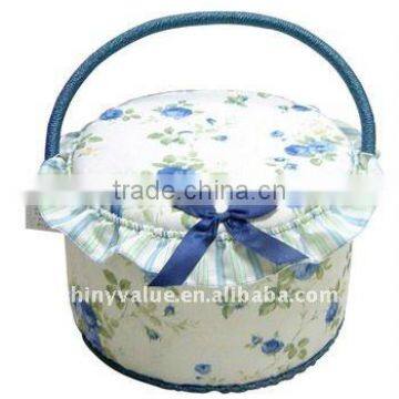 Beautiful Flower Pattern Sewing Basket Manufacturer photo-6