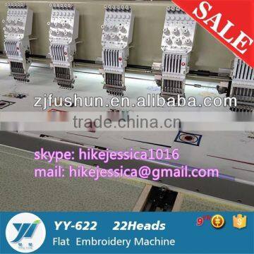 YingYing 22heads 6needles flat computerized embroidery machine/sewing machine