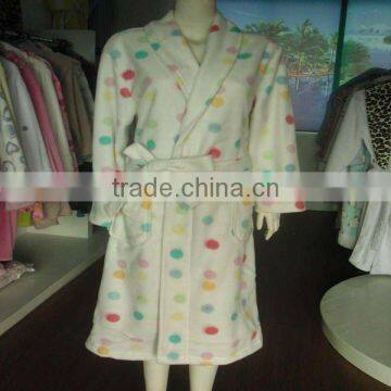 transfering print microfiber elegant super soft bathrobe for hotel