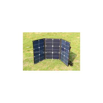 Custom Black 5V 18V USB Car Anderson Plug Output Solar Camping Charger 60W Foldable Solar Panel photo-3