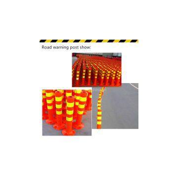 plastic warning road post barrier