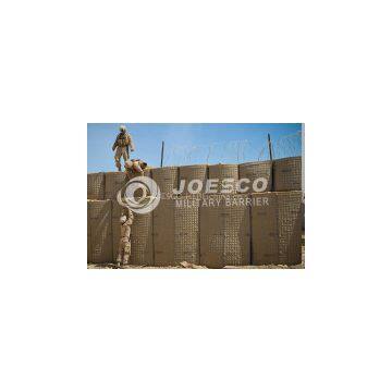 shooting army barrier test/gabion bastion terrassement/JESCO