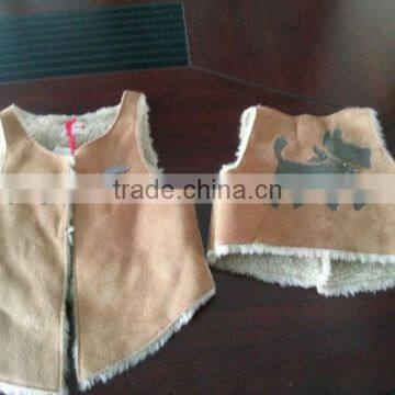 child cool faux fur winter vest