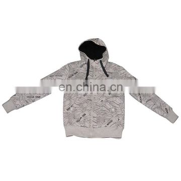 Men's Polyester Fleece Jacket with Hood