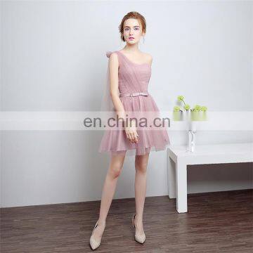 HS1612 Knee Length Short Cheap Wedding Bridesmaid Dress 2016 Custom Made 100% Real Images