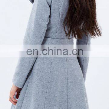 Office Lady Wear Design Wholesale 2016 OEM Sexy Women Fashion Woolen Wrap Coat Winter photo-4