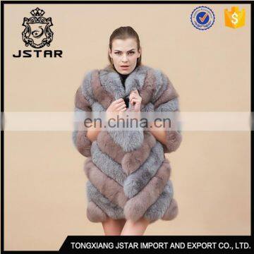 Various Styles Coat Collar Custom Fox Fur Outwear