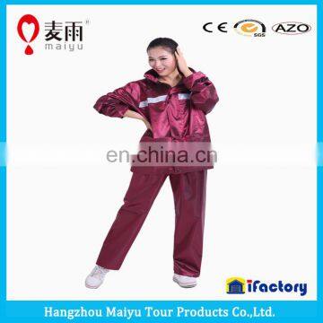Maiyu Waterproof Breathable All Color Clear Thick Pvc Raincoat for Women photo-5
