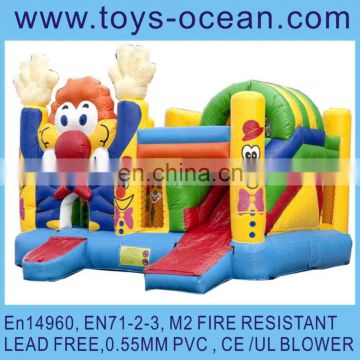 clown inflatable bouncer combo/inflatable mini combo jumper