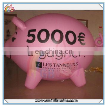 Cheap price mini inflatable pink pig,inflatable cartoon pig,inflatable advertising pig for sale