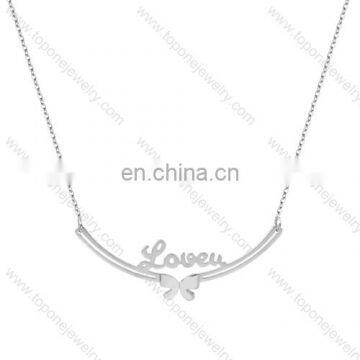 Top sale latest fashion trendy love symbol couple necklace jewelry