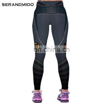 Women Dylan Superman's Symbol Printing Digital Printing Sexy Tight Breathable Sports Trousers photo-4