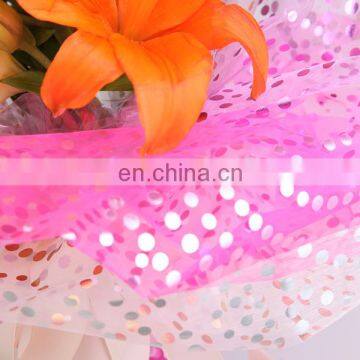 Beautiful Multicolor Bronzing Floral Wrappering Material