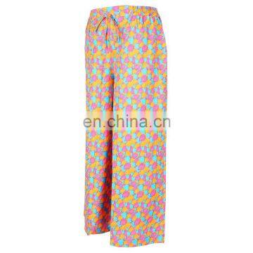 THE NEW COTTON CASUAL PANT WIDE LEG PANTS THIN ELASTIC WAISTPALAZOO