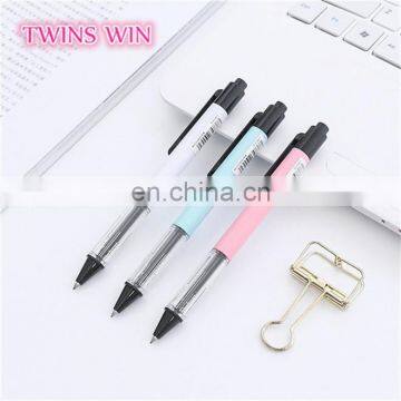 Korean New model advertising Creative school Stationery free samples High Quality Cartoon Cute plastic black ink gel pen