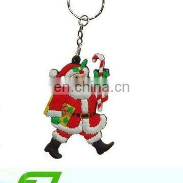 Pvc Santa Claus keychain