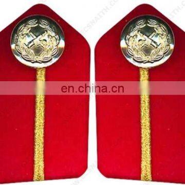 Officer Uniform Collar Gorgets, Police Goergets, Military Gorgets, British Gorget With Oak Leaf Embroidery photo-4