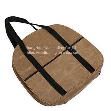 Heavy duty waxed canvas storage bag from China
