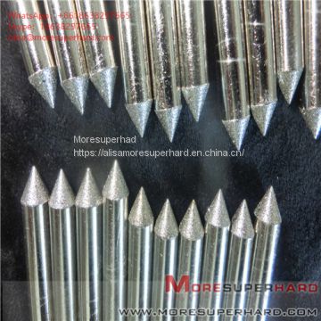 Carbide processing by electroplating diamond grinding head Alisa@moresuperhard.com