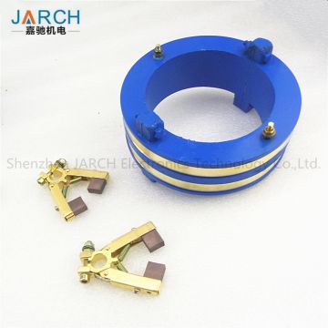 Two half style slip ring DC machine commutator split ring rotating electrical contact