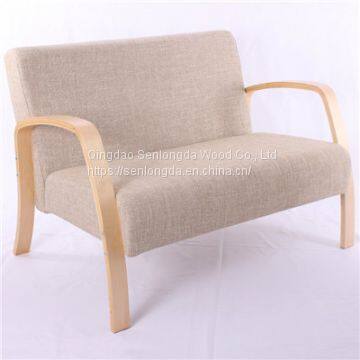 Cheap Affordable North Europe Style Living Room Wood Sofa photo-2