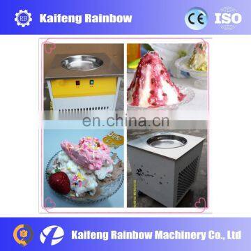 Factory Price Single Square Pan Fried Ice Machine With Six Buckets Fried Ice Cream Roll Machine Ice Cream Frying Machine photo-3