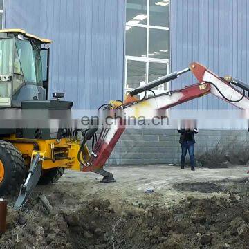 4 Wheel Drive Backhoe Loader With 0.8m3 Bucket Capacity Prices