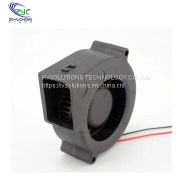 Waterproof 7530 Brushless DC Centrifugal Turbo Fan With 12V Dual Ball Bearing