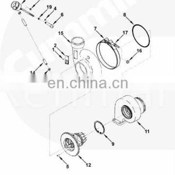 3768002 3774231 4309100 3774202 Cummins Foton ISF2.8S5 Engine Turbo HE211W Turbocharger photo-2