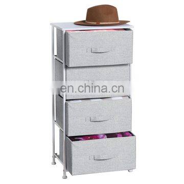 New design four-drawer dresser chest stand 4-Drawer Furniture Storage Drawer  Organizer Tower Dresser for Clothing