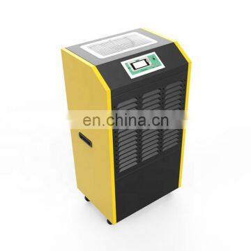 90L/day Four Wheels Metal Favorable Dehumidifier Industrial