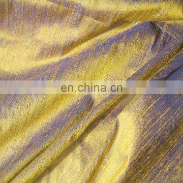 Chinese supplier 100% polyester dupioni silk fabric wiki for curtain, pillowcase