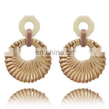 Женские вязаные из ротанга серьги. Стиль ретро. Подвески для девушек и женщин с бахромой и жемчугом. Серьги-капли. Ювелирные украшения Brincos photo-6