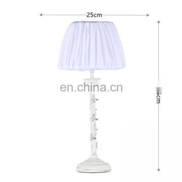 High Quality Antique Nightstand Lamp Wholesale Bedroom Decoration White Table Lamp photo-5
