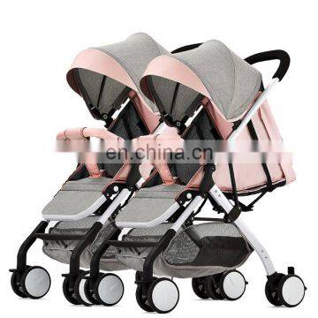 Twins Two Seat Stroller for Kids/Baby Stroller for Twins With Car Seats/baby Car Stroller Luxury photo-2