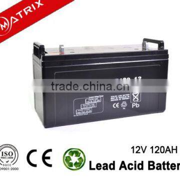 High reliable gel battery 12v 120ah with ce iso