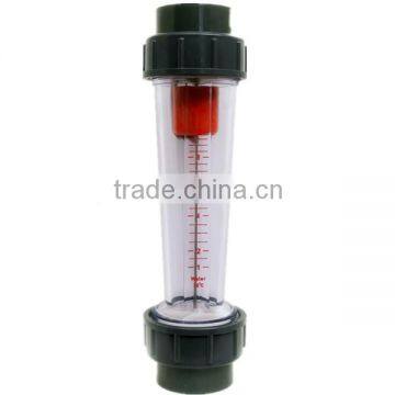 Plastic float flow meter for water