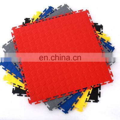 Indoor Use PVC Interlocking Floor Tiles Size 500*500*6mm