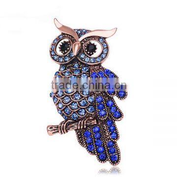 Vintage rhinestone owl brooch,fashion brooches for mens suits