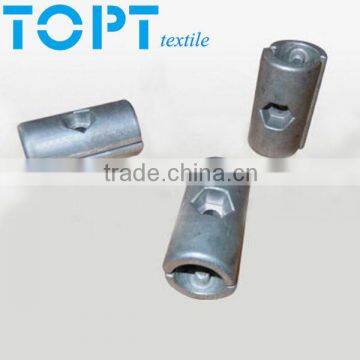 high quality saurer spares aluminum coupling for traverse rod with pin type inside