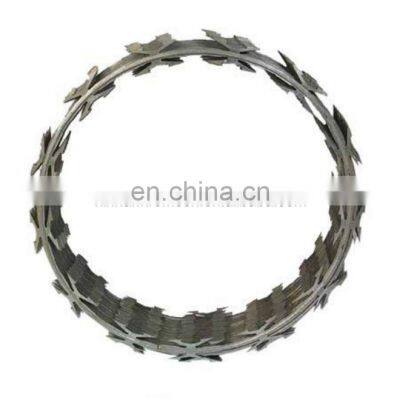 Manufacturer BTO-22 galvanized stainless steel military concertina razor wire low price