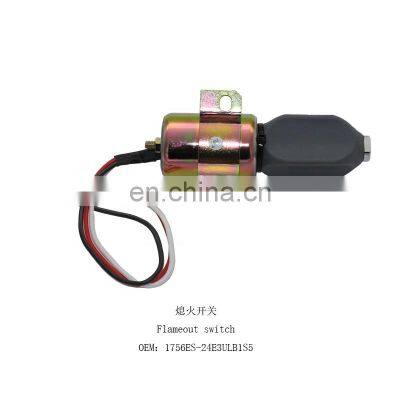 1756ES-24E3ULB1S5 Electric parts Flameout Solenoid Valve for excavator stop Solenoid valve